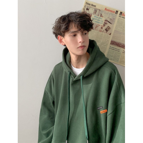 連帽衛衣男生重磅春秋簡約oversize潮牌帽衫寬松加絨ins學生上衣 連帽衛衣男生重磅春秋簡約oversize潮牌帽衫寬松加絨ins學生上衣