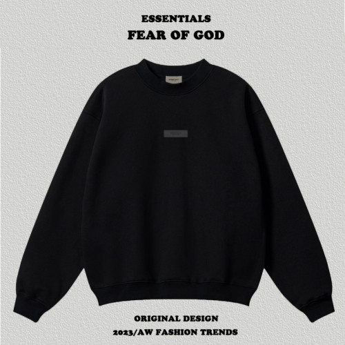 復線essentials胸前徽標字母矽膠立體加絨圓領衛衣男女情侶FOG潮 復線essentials胸前徽標字母矽膠立體加絨圓領衛衣男女情侶FOG潮