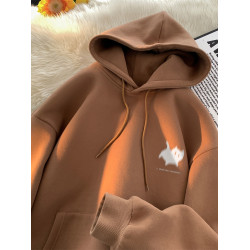 港風美式復古潮牌重磅100%純棉連帽衛衣男裝秋冬加絨帥氣寬松百搭