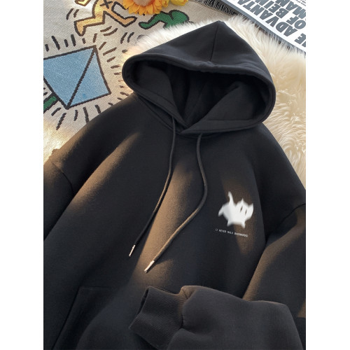 港風美式復古潮牌重磅100%純棉連帽衛衣男裝秋冬加絨帥氣寬松百搭 港風美式復古潮牌重磅100%純棉連帽衛衣男裝秋冬加絨帥氣寬松百搭