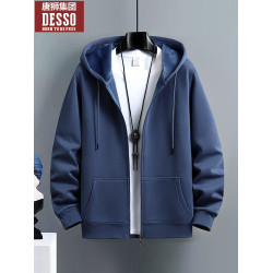 唐獅集團Desso開衫衛衣男款春秋季連帽2025新款男生加絨男士外套