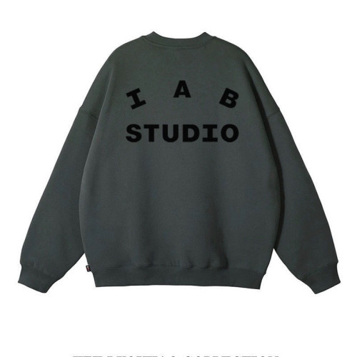 IAB STUDIO후드티高品質100%純棉春秋男女通用套頭衛衣外套情侶