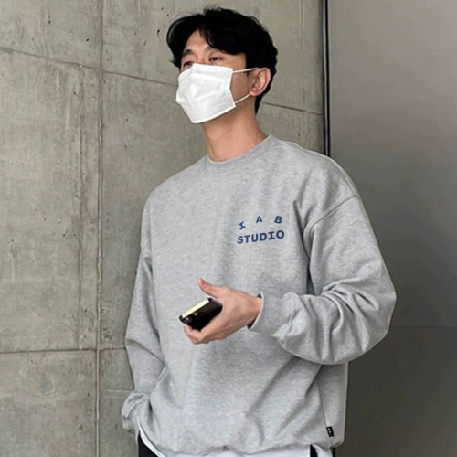 IAB STUDIO후드티高品質100%純棉春秋男女通用套頭衛衣外套情侶