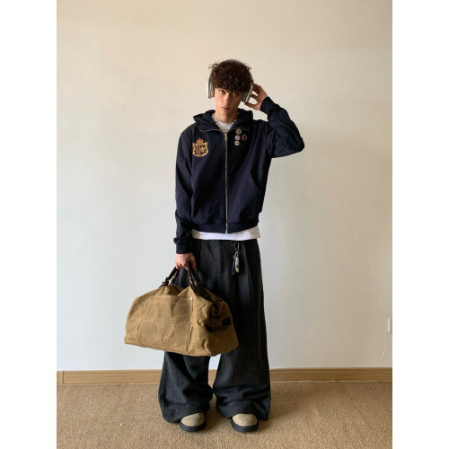 白菜coke美式拼接純棉重磅連帽boxy通勤衛衣hoodie夾克上衣男女 白菜coke美式拼接純棉重磅連帽boxy通勤衛衣hoodie夾克上衣男女