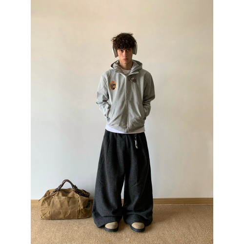 白菜coke美式拼接純棉重磅連帽boxy通勤衛衣hoodie夾克上衣男女 白菜coke美式拼接純棉重磅連帽boxy通勤衛衣hoodie夾克上衣男女