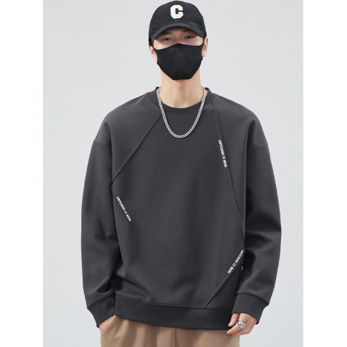 圓領衛衣男士春秋季2025新款百搭無帽男生長袖t恤打底衫上衣春裝 圓領衛衣男士春秋季2025新款百搭無帽男生長袖t恤打底衫上衣春裝