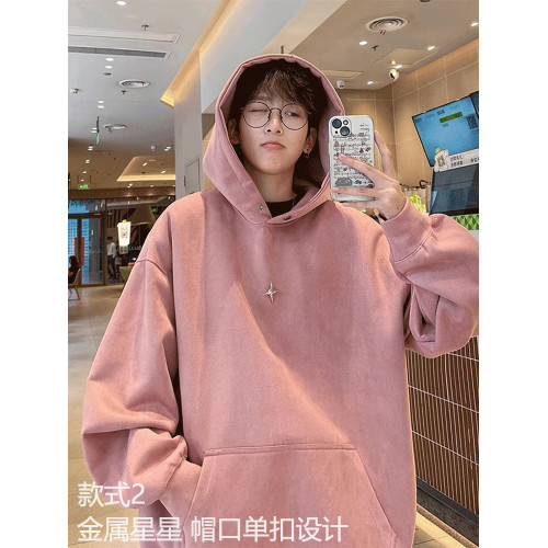 vintage棕色美式高街重磅600g硬挺連帽衛衣男秋潮牌oversize外套 vintage棕色美式高街重磅600g硬挺連帽衛衣男秋潮牌oversize外套