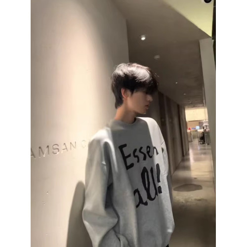 500g重磅灰色圓領加絨衛衣男款春秋美式字母寬松套頭外套休閒上衣 500g重磅灰色圓領加絨衛衣男款春秋美式字母寬松套頭外套休閒上衣