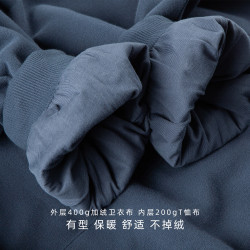 IDLT 加絨版 短寬大廓形雙層帽衫衛衣男女侃爺OVERSIZE街頭潮 INS