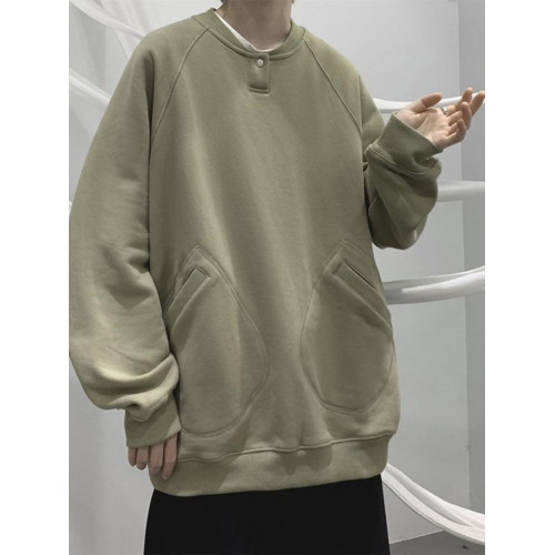 特大碼300斤重磅衛衣男裝秋冬復古寬松圓領加絨外套潮牌百搭上衣2 特大碼300斤重磅衛衣男裝秋冬復古寬松圓領加絨外套潮牌百搭上衣2