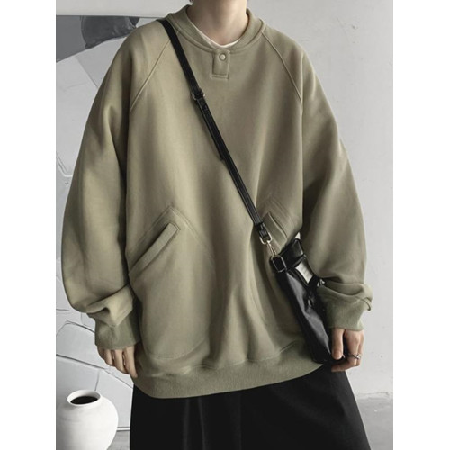 特大碼300斤重磅衛衣男裝秋冬復古寬松圓領加絨外套潮牌百搭上衣2 特大碼300斤重磅衛衣男裝秋冬復古寬松圓領加絨外套潮牌百搭上衣2