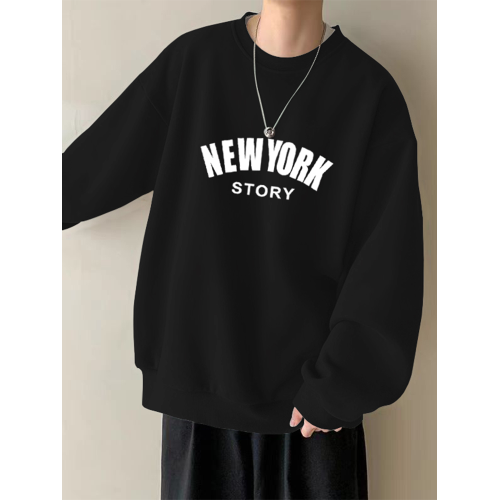 重磅圓領衛衣男女寬松情侶裝純棉長袖t恤春秋冬青少年加絨打底衫 重磅圓領衛衣男女寬松情侶裝純棉長袖t恤春秋冬青少年加絨打底衫