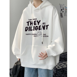 重磅純棉春秋款連帽衛衣男冬季加絨加厚潮牌美式休閒寬松學生外套