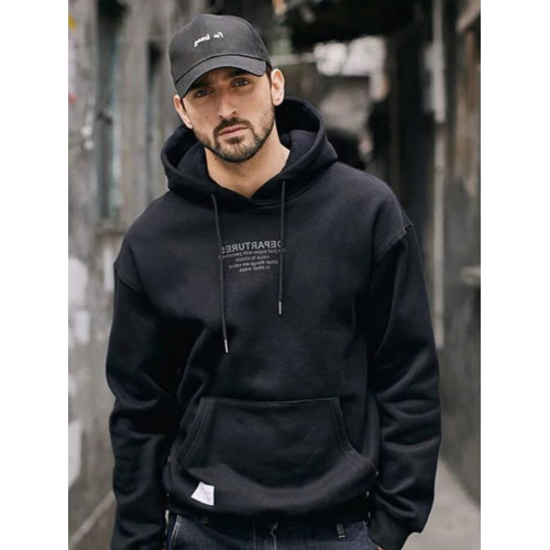 秋冬季歐美新款潮流撞色連帽衛衣男寬松休閒百搭長袖上衣加絨外套 秋冬季歐美新款潮流撞色連帽衛衣男寬松休閒百搭長袖上衣加絨外套