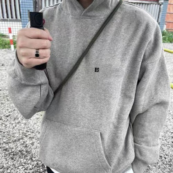 SS22連帽衛衣hoodie 後背植絨印花 5天補貨