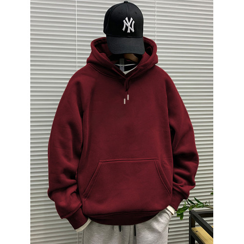 440克冬季餘文樂潮牌男裝衛衣男士連帽外套簡約上衣寬松加絨帽衫 440克冬季餘文樂潮牌男裝衛衣男士連帽外套簡約上衣寬松加絨帽衫