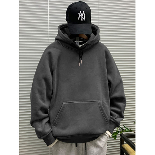 440克冬季餘文樂潮牌男裝衛衣男士連帽外套簡約上衣寬松加絨帽衫 440克冬季餘文樂潮牌男裝衛衣男士連帽外套簡約上衣寬松加絨帽衫