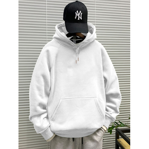 440克冬季餘文樂潮牌男裝衛衣男士連帽外套簡約上衣寬松加絨帽衫 440克冬季餘文樂潮牌男裝衛衣男士連帽外套簡約上衣寬松加絨帽衫