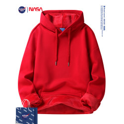 男士衛衣2024秋冬潮流寬松美式重磅連帽加絨加厚休閒外套上衣