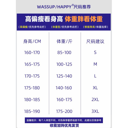 WASSUP HAPPY重磅圓領衛衣男士秋冬季2025新款青少年寬松休閒外套 WASSUP HAPPY重磅圓領衛衣男士秋冬季2025新款青少年寬松休閒外套