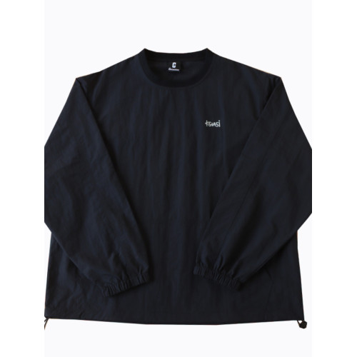 運動戶外機能風格寬松休閒圓領衛衣男帥氣潮流春秋薄款套頭衫外套