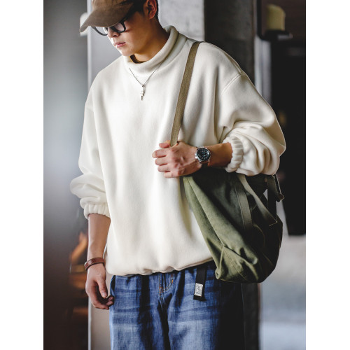 馬登工裝 美式休閒搖粒絨立領衛衣cityboy寬松慵懶無帽套頭衫男秋 馬登工裝 美式休閒搖粒絨立領衛衣cityboy寬松慵懶無帽套頭衫男秋