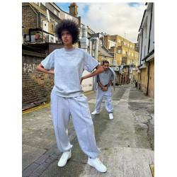 DRILL風美式街頭2025嘻哈圓領刺綉衛衣男潮牌寬松運動秋冬套頭衫