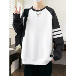 2025新款秋冬季青少年衛衣加絨男孩學生長袖t恤大童打底衫上衣服