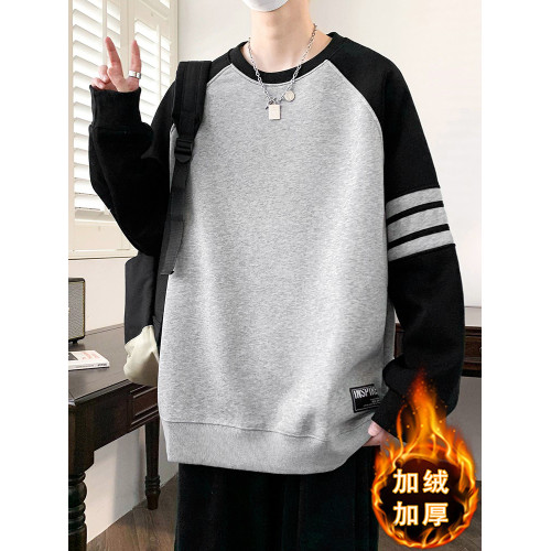 2025新款秋冬季青少年衛衣加絨男孩學生長袖t恤大童打底衫上衣服 2025新款秋冬季青少年衛衣加絨男孩學生長袖t恤大童打底衫上衣服