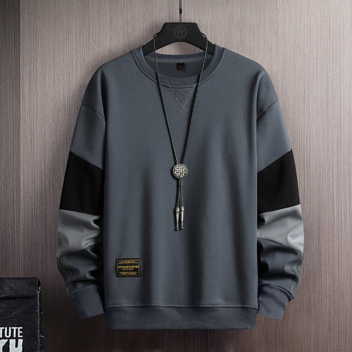 2025套頭衛衣男士寬松圓領純棉新款打底衫休閒t恤上衣服春秋裝潮 2025套頭衛衣男士寬松圓領純棉新款打底衫休閒t恤上衣服春秋裝潮