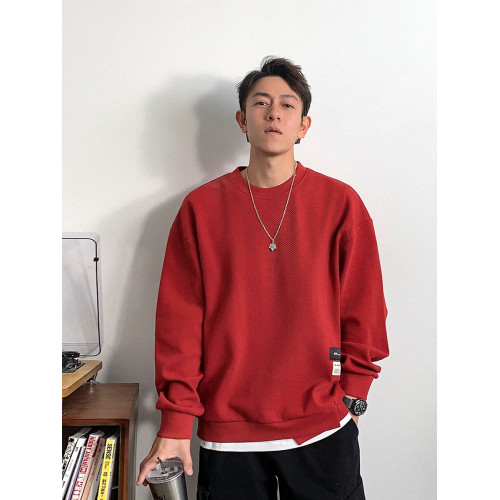 徐太浪紅色本命年假兩件衛衣男春秋潮流百搭美式休閒寬松打底上衣 徐太浪紅色本命年假兩件衛衣男春秋潮流百搭美式休閒寬松打底上衣