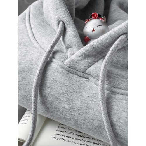 淺灰色 500g重磅美式純色連帽衛衣厚實寬松百搭加絨秋冬男女外套 淺灰色 500g重磅美式純色連帽衛衣厚實寬松百搭加絨秋冬男女外套