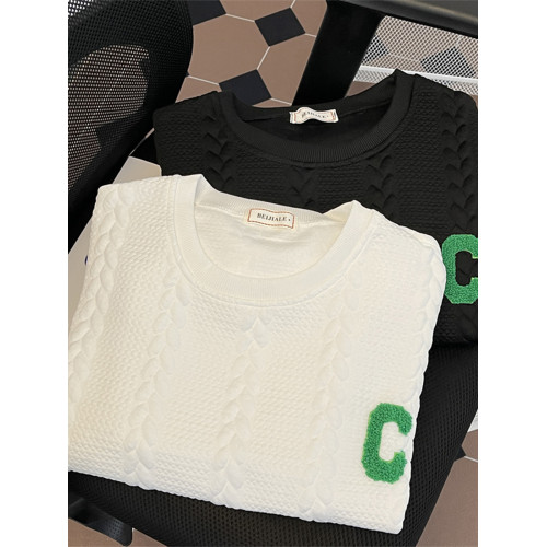 高級感提花圓領衛衣男士秋冬季加絨加厚ins潮流設計感長袖打底衫 高級感提花圓領衛衣男士秋冬季加絨加厚ins潮流設計感長袖打底衫