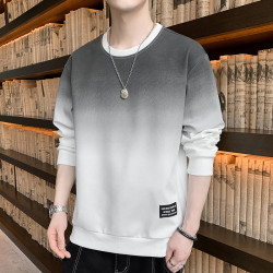 品牌優選衛衣男士春秋季2023新款ins漸變韓版長袖t恤冬裝加絨上衣