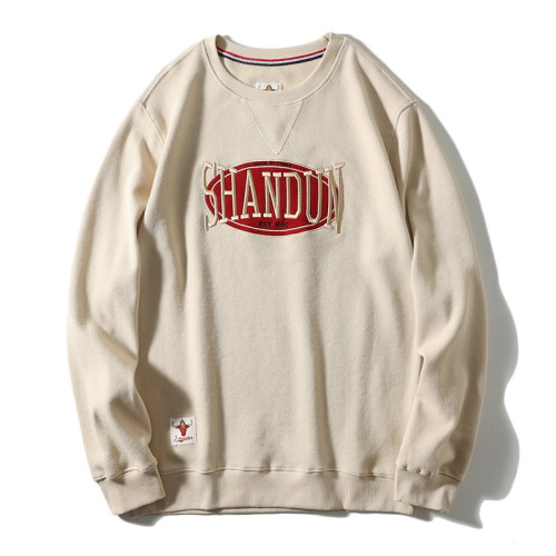 重工刺綉!秋冬好面料圓領衛衣男 日系運動寬松休閒套頭上衣 重工刺綉!秋冬好面料圓領衛衣男 日系運動寬松休閒套頭上衣