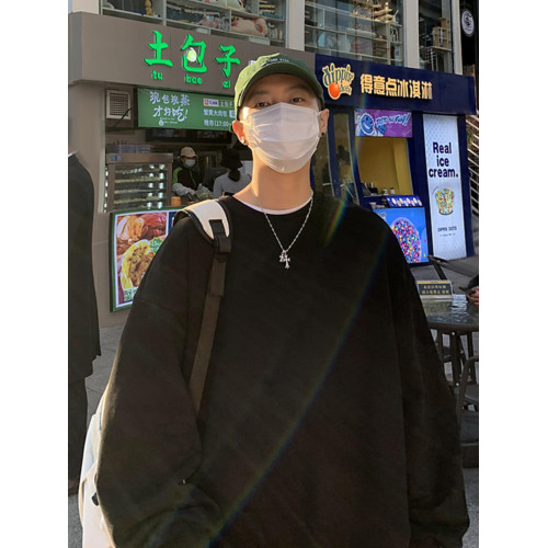 特大碼300斤重磅衛衣男女裝秋冬季美式高街硬挺圓領無帽外套上衣2 特大碼300斤重磅衛衣男女裝秋冬季美式高街硬挺圓領無帽外套上衣2