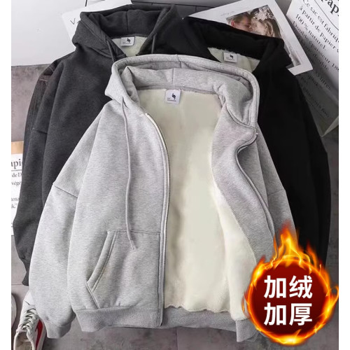 情侶外套男新款上衣衛衣大碼休閒連帽秋冬拉鍊無性別秋季女外套 情侶外套男新款上衣衛衣大碼休閒連帽秋冬拉鍊無性別秋季女外套