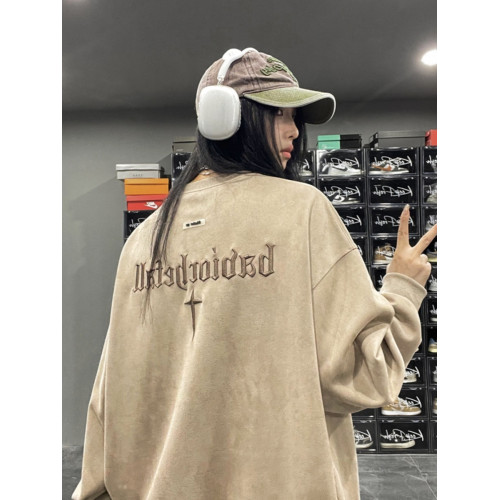 特大碼300斤衛衣男女裝秋冬麂皮絨重磅字母印花上衣圓領復古外套2 特大碼300斤衛衣男女裝秋冬麂皮絨重磅字母印花上衣圓領復古外套2