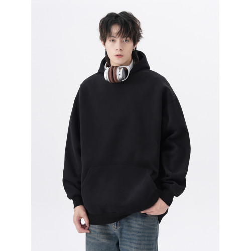 新款重磅加絨連帽衛衣男女秋季潮牌寬松oversize灰色情侶帽衫外套 新款重磅加絨連帽衛衣男女秋季潮牌寬松oversize灰色情侶帽衫外套