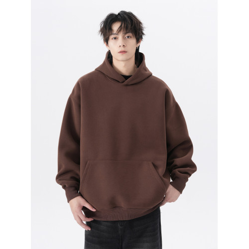 新款重磅加絨連帽衛衣男女秋季潮牌寬松oversize灰色情侶帽衫外套 新款重磅加絨連帽衛衣男女秋季潮牌寬松oversize灰色情侶帽衫外套