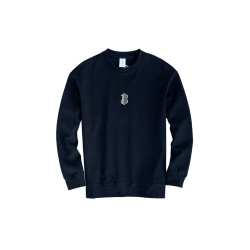 春秋潮牌痞帥炸街白色圓領衛衣男2025新款慵懶風休閒男生上衣外套