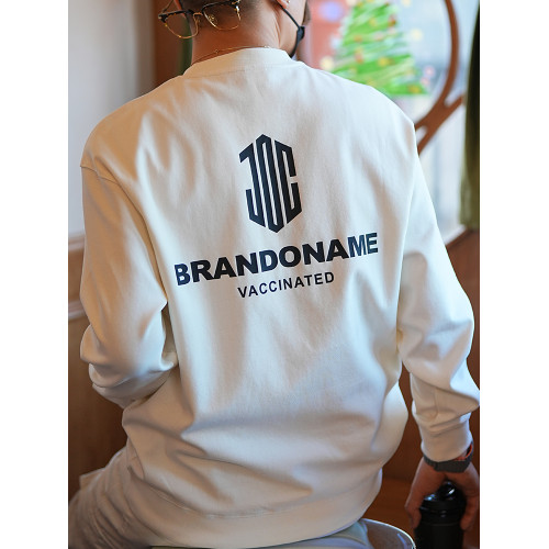 春秋潮牌痞帥炸街白色圓領衛衣男2025新款慵懶風休閒男生上衣外套 春秋潮牌痞帥炸街白色圓領衛衣男2025新款慵懶風休閒男生上衣外套