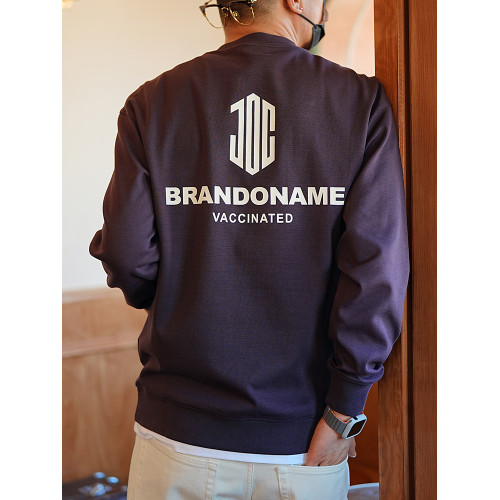 春秋潮牌痞帥炸街白色圓領衛衣男2025新款慵懶風休閒男生上衣外套 春秋潮牌痞帥炸街白色圓領衛衣男2025新款慵懶風休閒男生上衣外套