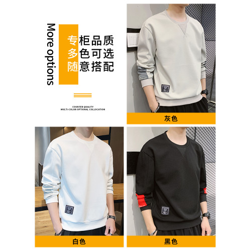 羅矇衛衣男士秋季2025新款寬松休閒上衣潮牌百搭圓領長袖t恤男裝 羅矇衛衣男士秋季2025新款寬松休閒上衣潮牌百搭圓領長袖t恤男裝