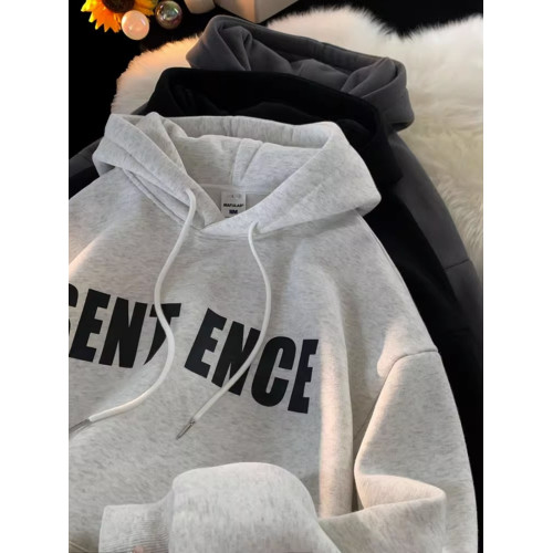 純棉美式港風oversize連帽加絨衛衣男秋冬2025新款情侶裝重磅外套 純棉美式港風oversize連帽加絨衛衣男秋冬2025新款情侶裝重磅外套