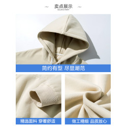 WASSUP ISSUE日系復古雪山印花連帽衛衣男款春秋潮牌街頭百搭上衣