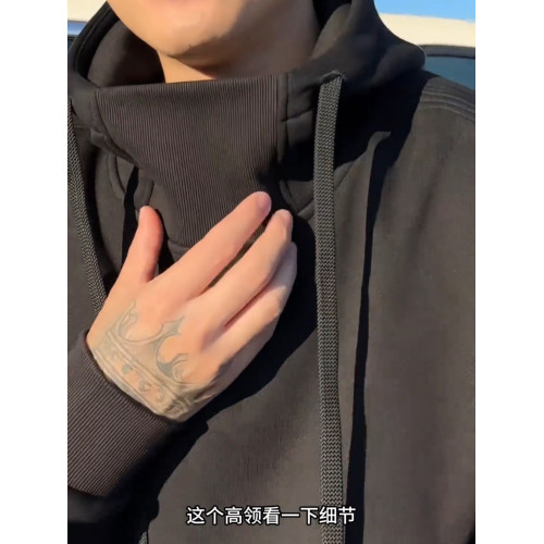 2025秋冬爆款重磅高領連帽衛衣男潮流帥氣時尚純色寬松內搭上衣 2025秋冬爆款重磅高領連帽衛衣男潮流帥氣時尚純色寬松內搭上衣