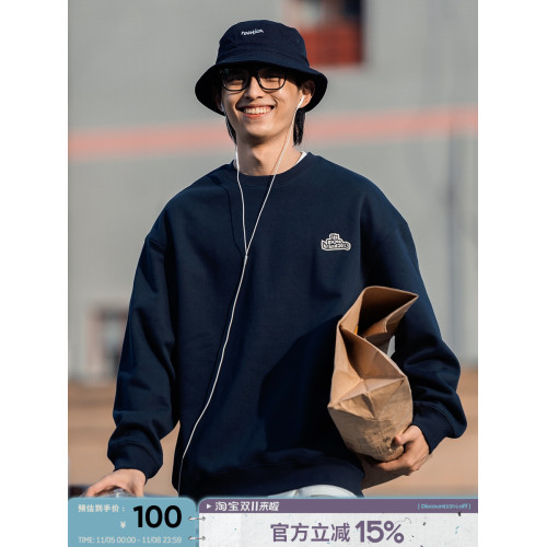 10色加絨衛衣男秋冬潮圓領日系CityBoy休閒寬松套頭打底長袖上衣 10色加絨衛衣男秋冬潮圓領日系CityBoy休閒寬松套頭打底長袖上衣