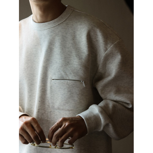 NESSTTU 24SS日系空氣層圓領長袖衛衣春季新款寬松休閒基礎上衣男 NESSTTU 24SS日系空氣層圓領長袖衛衣春季新款寬松休閒基礎上衣男