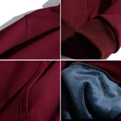 秋冬潮牌ins連帽衛衣男女潮情侶學院風潮流韓版學生加絨純色外套